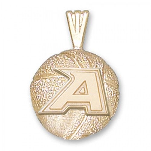 10k Yellow Gold U.S. Military Academy Military Pendant ""a"" Basketball