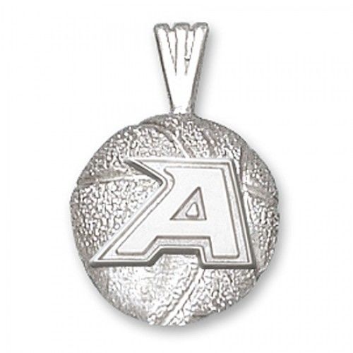 10k White Gold U.S. Military Academy Military Pendant ""a"" Basketball