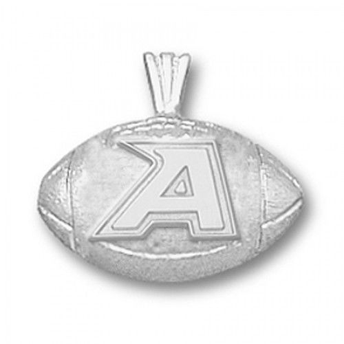 14k White Gold U.S. Military Academy Military Pendant ""a"" Football