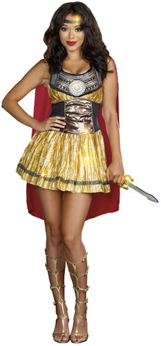 Women's Costume: Golden Gladiator- Extra Large