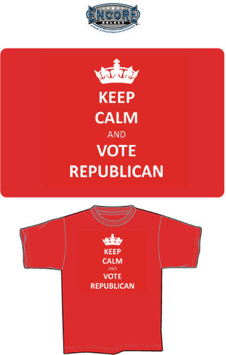 Keep Calm and Vote Republican"" T-Shirt Case Pack 24