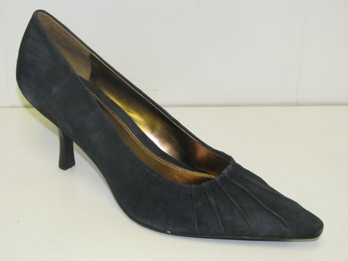 Enzo Angiolini Navy Suede 3 14 Heel Pumps Medium Women Shoe Size: 7