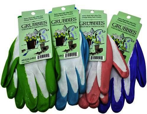 Ladies Assorted Pastel Nitrile Coated Palm Gloves Case Pack 12