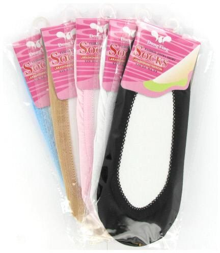 Ladies Colored Floor Socks Asst Colors Case Pack 240
