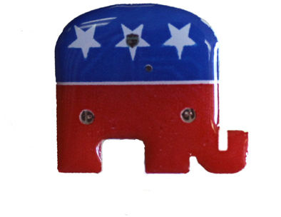 Republican Elephant Commemorative Light-Up Pin Case Pack 4
