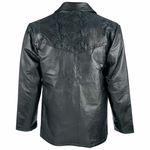 Giovanni Navarre&trade; Western-Style, Hand-Sewn, Rock Design Genuine Leather Sport Jacket