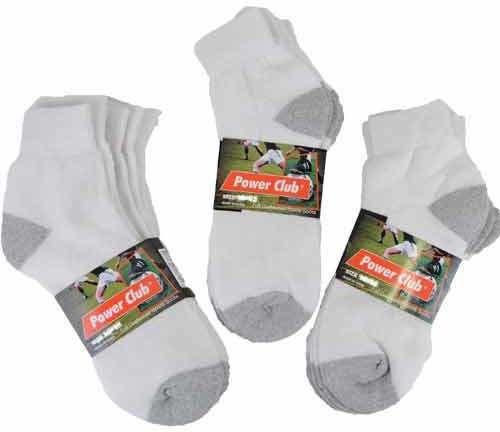 White Socks-Cotton Ankle Socks Size 9-11 Case Pack 120