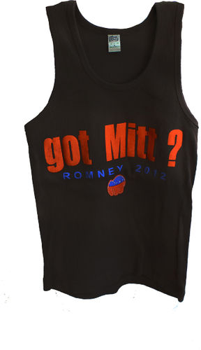 Got Mitt?"" Mitt Romney Black Women's Tank Top Case Pack 24