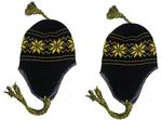 Adult Winter Scandinavian Hat-Black&Gold Case Pack 120
