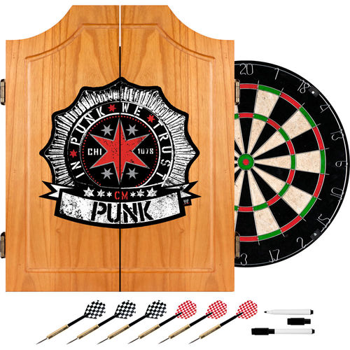 WWE CM Punk Dart Cabinet Set