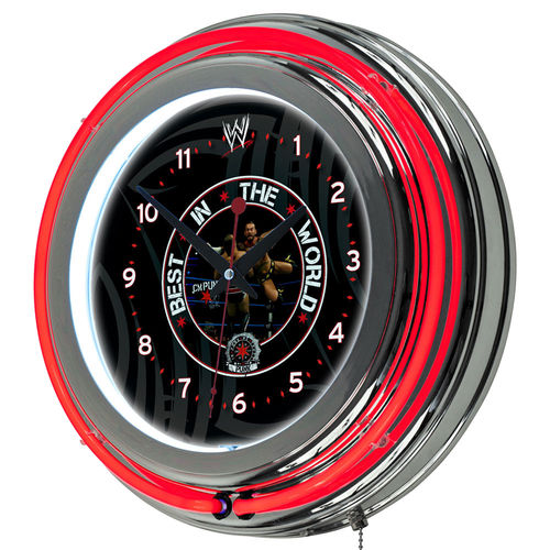 WWE CM Punk Neon Clock - 14 inch Diameter