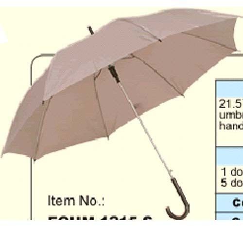 Umbrella 21.5 Stick Assorted Solid Col Case Pack 60