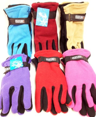 Lady's Fleece Gloves Assorted Colors Case Pack 36