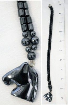 Magnetic Hematite Necklaces 17-18"" Horse Pendant Case Pack 120