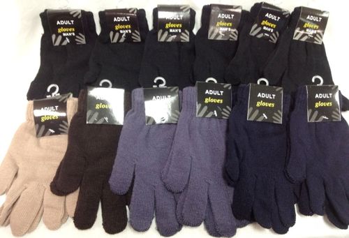Wholesale Men's Boy's Magic Gloves Assorted Colors Case Pack 60