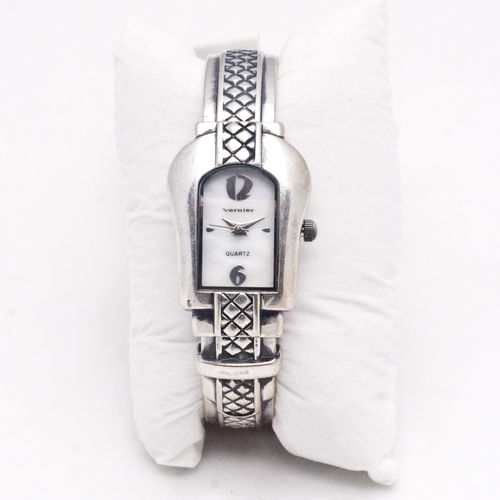 Buckle Silver Square Women's Watch
