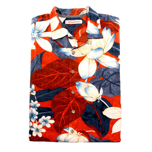 Tommy Bahama Imperial Lotus 100% Silk Size Large Men's shirt