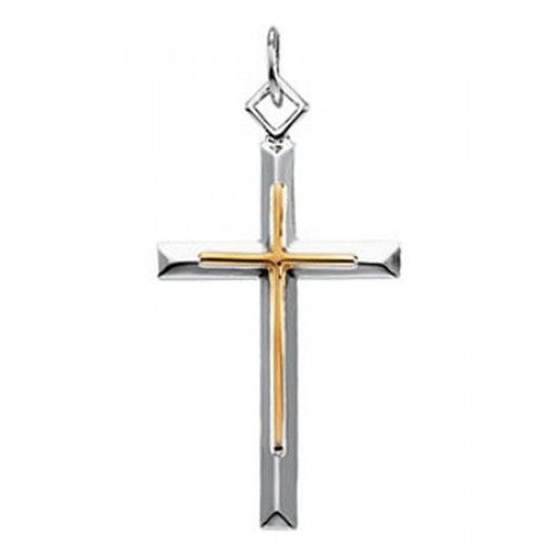 Sterling Silver Classy Latin Cross Pendant