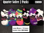 JUNIOR LADIES QUARTER SOFTEE SOCKS Case Pack 48