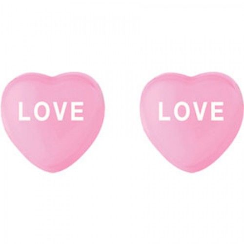 Love Heart Earrings in Sterling Silver - Friction Backs - Women - Splendid