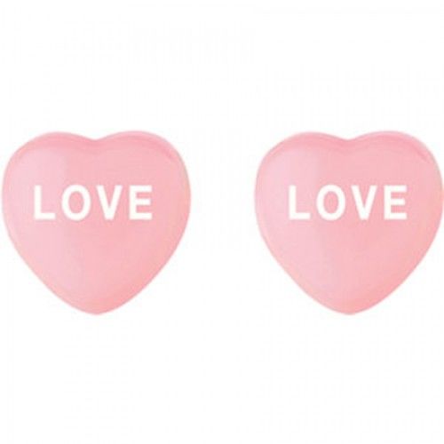 Love Heart Earrings in Sterling Silver - Pressure Back - Women - Superb