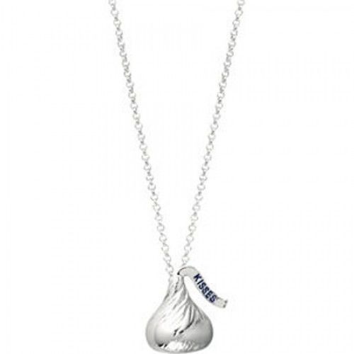 Hershey'S Necklace in Sterling Silver - Eye-Popping- Spring Ring - Women