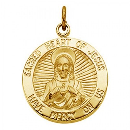 Jesus Religious Medal Mercy W/ Sacred Heart