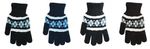 Mens Knit Winter Gloves Crisscross Design Design Case Pack 144