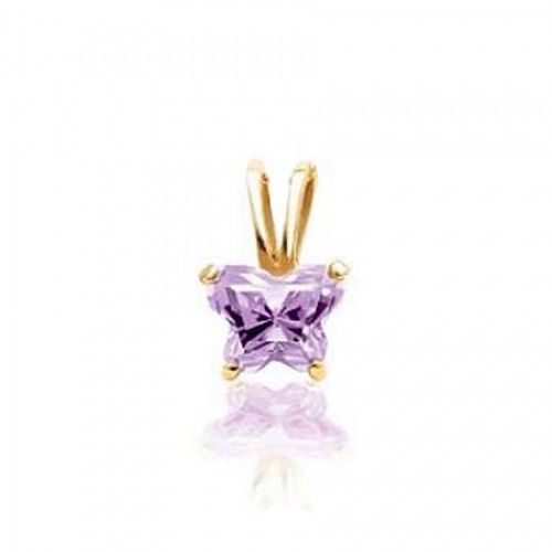 14k Yellow Gold June Birthstone Bfly Butterfly Pendant