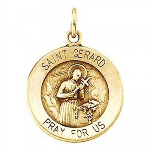 Sterling Silver St. Gerard Religious Pendant Patron Saint of Mothers
