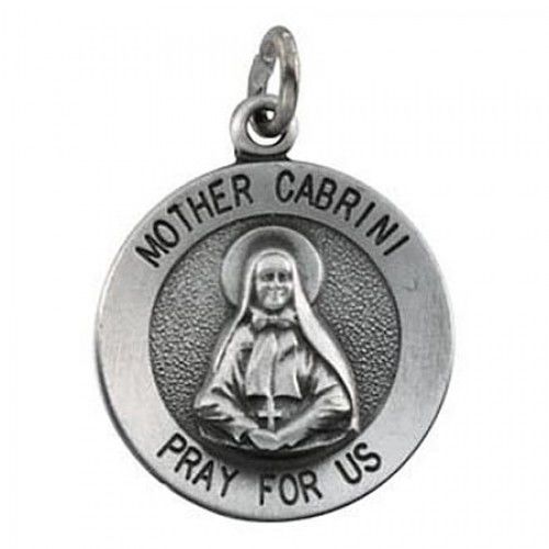 Sterling Silver Mother Cabrini Religious Medal Saint Francesca Xavier Cabrini