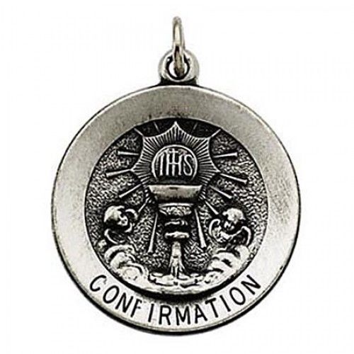 Unisex 14k Yellow Gold Confirmation Chalice Religious Pendant - 12mm