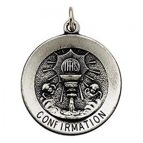 Unisex Sterling Silver Confirmation Chalice Religious Pendant - 18.3mm