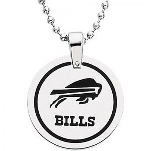 Buffalo Bills Pendant Necklace in Stainless Steel - Fancy - Riveting