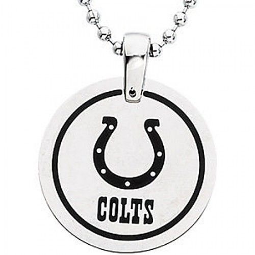 Indianapolis Colts Pendant Necklace in Stainless Steel - Fancy - Delightful