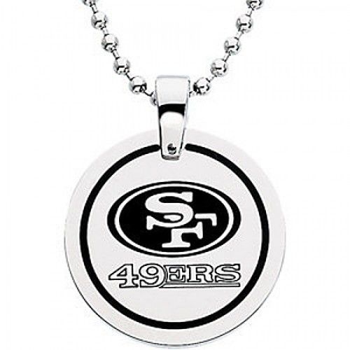 Sf 49ers Pendant Necklace in Stainless Steel - Fancy - Marvelous - Unisex Adult