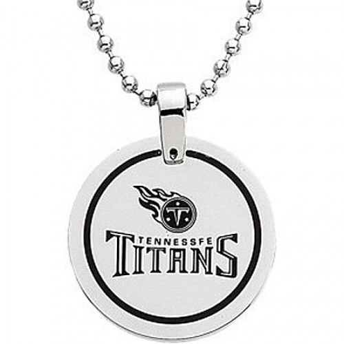 Tennessee Titans Pendant Necklace in Stainless Steel - Fancy - Radiant