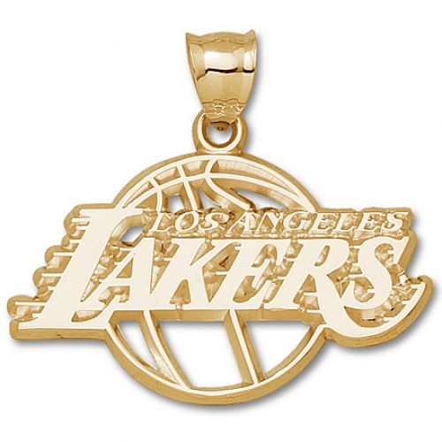 10k Yellow Gold Los Angeles Lakers Pendant Nba Officially Licensed