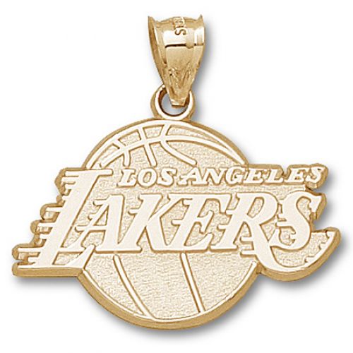 10k Yellow Gold Los Angeles Lakers Pendant Logo Nba Officially Licensed