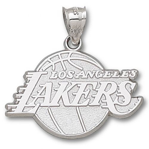 14k White Gold Los Angeles Lakers Pendant Logo Nba Officially Licensed