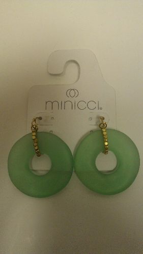 Minicci Earrings - Green Case Pack 288