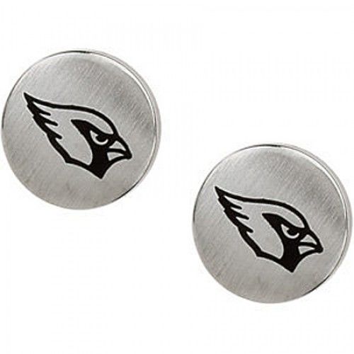 Arizona Cardinals Earrings in Stainless Steel - Friction Back - Excellent