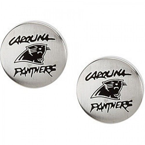 Carolina Panthers Earrings in Stainless Steel - Post with Backs - Striking
