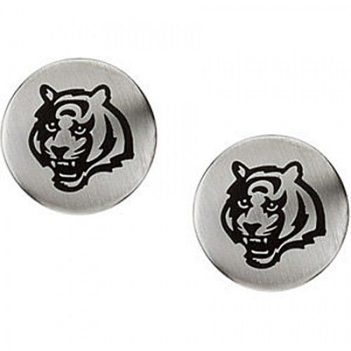 Cincinnati Bengals Earrings in Stainless Steel - Post W/ Backs - Impressive
