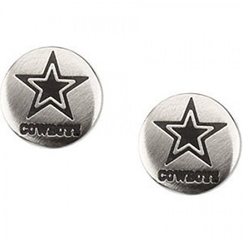 Dallas Cowboys Earrings in Stainless Steel - Butterfly Back - Women - Astounding
