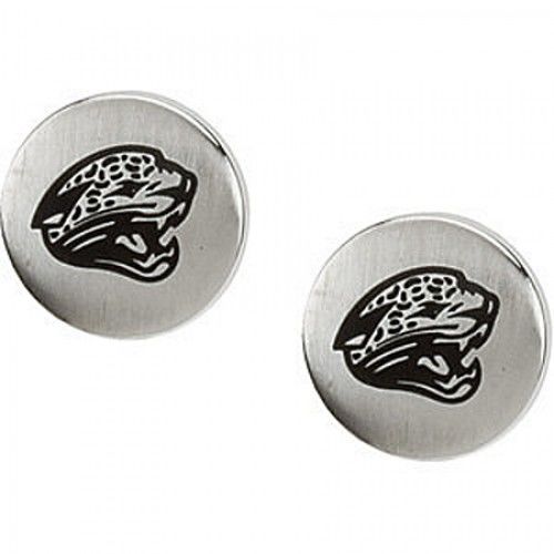 Jacksonville Jaguars Earrings in Stainless Steel - Post with Backs - Brilliant