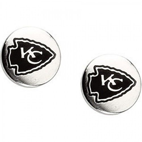Kansas City Chiefs Earrings in Stainless Steel - Friction Backs - Outstanding