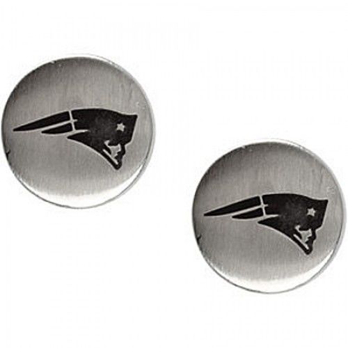 New England Patriots Earrings in Stainless Steel - Butterfly Back - Charming