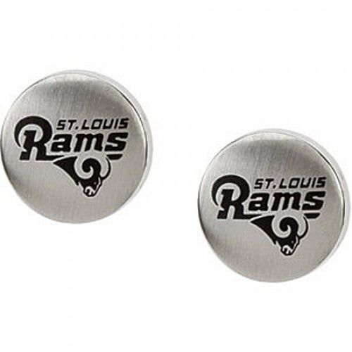 St. Louis Rams Earrings in Stainless Steel - Pressure Back - Women - Fascinating