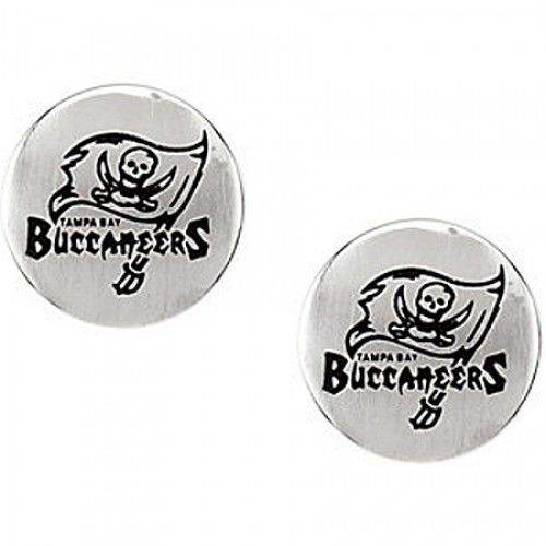 Tampa Bay Buccaneers Earrings in Stainless Steel - Butterfly Back - Women - Fine